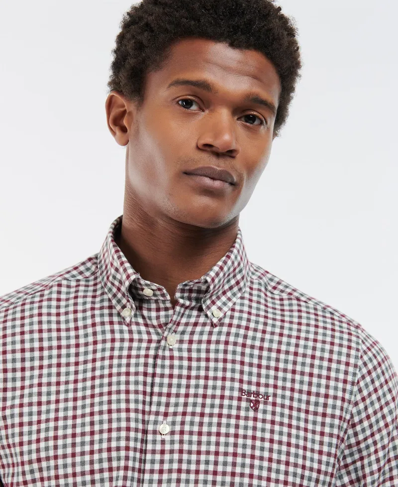 Barbour Finkle Shirt in Port-3